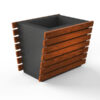 Plantenbak Vera 9 Betonnen plantenbak met hoogte 50 cm. Glad beton met poedercoating in ral kleur.